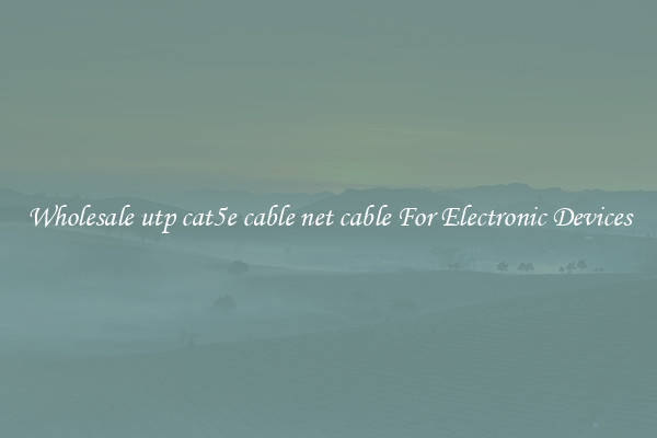 Wholesale utp cat5e cable net cable For Electronic Devices