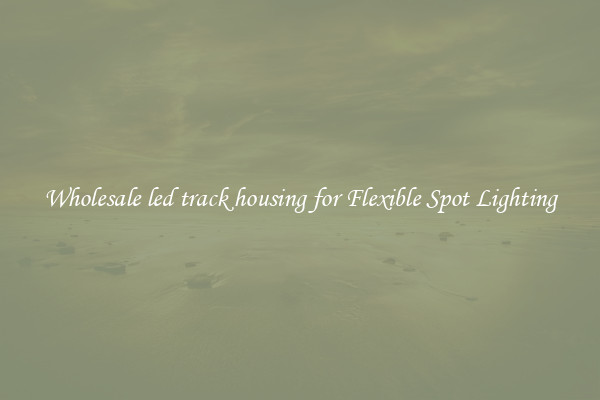 Wholesale led track housing for Flexible Spot Lighting