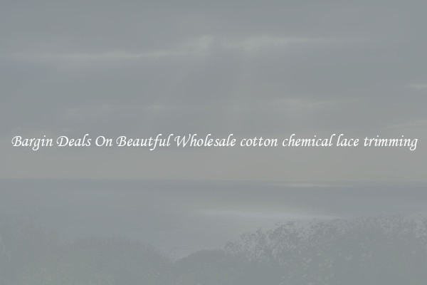 Bargin Deals On Beautful Wholesale cotton chemical lace trimming