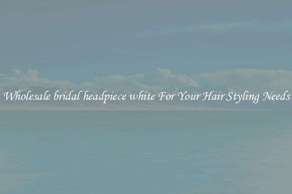 Wholesale bridal headpiece white For Your Hair Styling Needs