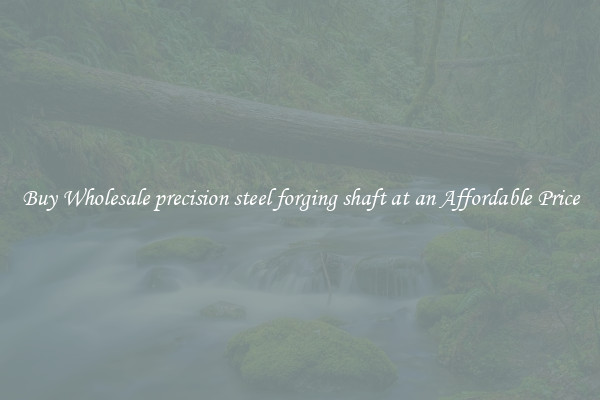Buy Wholesale precision steel forging shaft at an Affordable Price