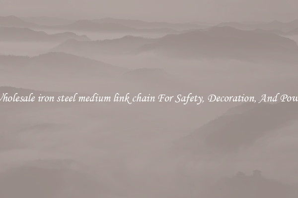 Wholesale iron steel medium link chain For Safety, Decoration, And Power