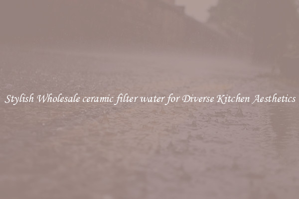 Stylish Wholesale ceramic filter water for Diverse Kitchen Aesthetics