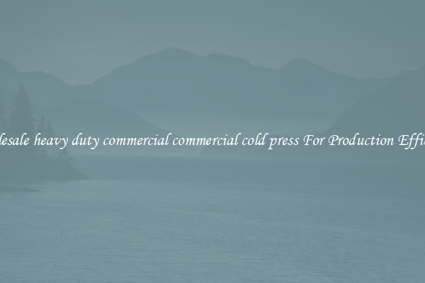 Wholesale heavy duty commercial commercial cold press For Production Efficiency