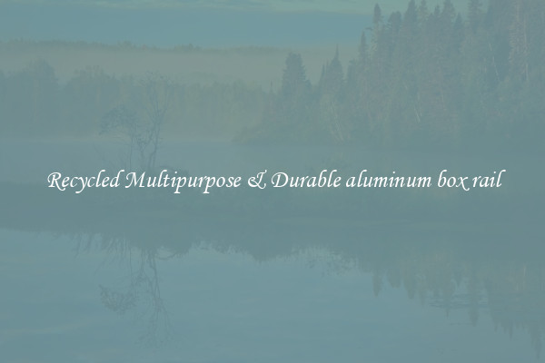 Recycled Multipurpose & Durable aluminum box rail