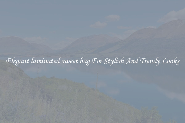 Elegant laminated sweet bag For Stylish And Trendy Looks