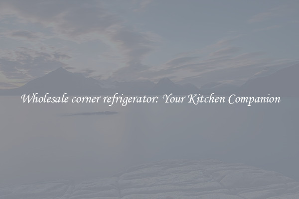 Wholesale corner refrigerator: Your Kitchen Companion