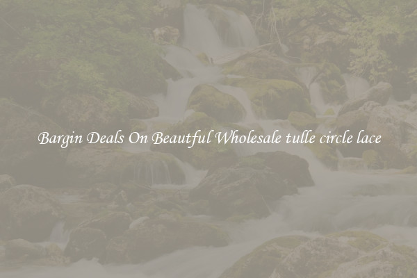Bargin Deals On Beautful Wholesale tulle circle lace
