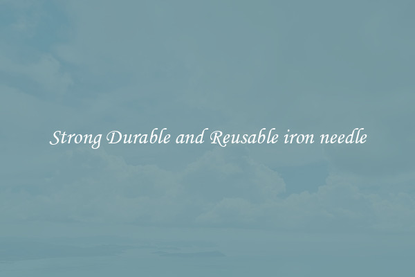 Strong Durable and Reusable iron needle