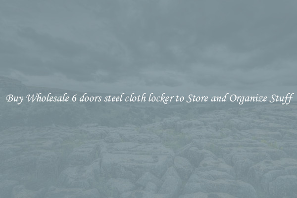 Buy Wholesale 6 doors steel cloth locker to Store and Organize Stuff
